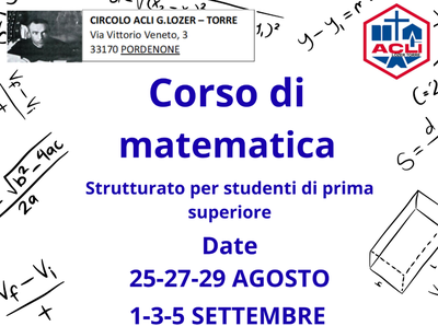 "CORSO DI MATEMATICA"